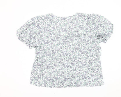 Womens UK Size 16 Marks and Spencer Multicoloured Basic Blouse