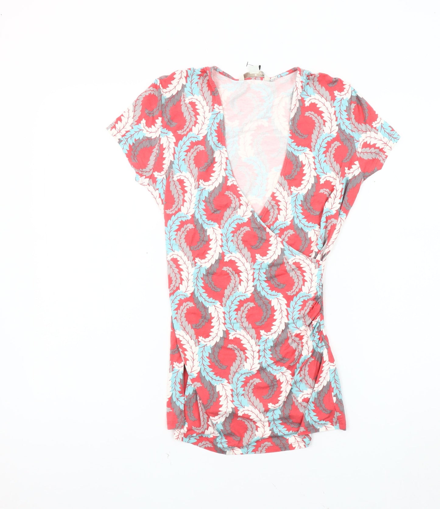 Boden Women's Wrap Blouse Multicoloured Size 10 Viscose