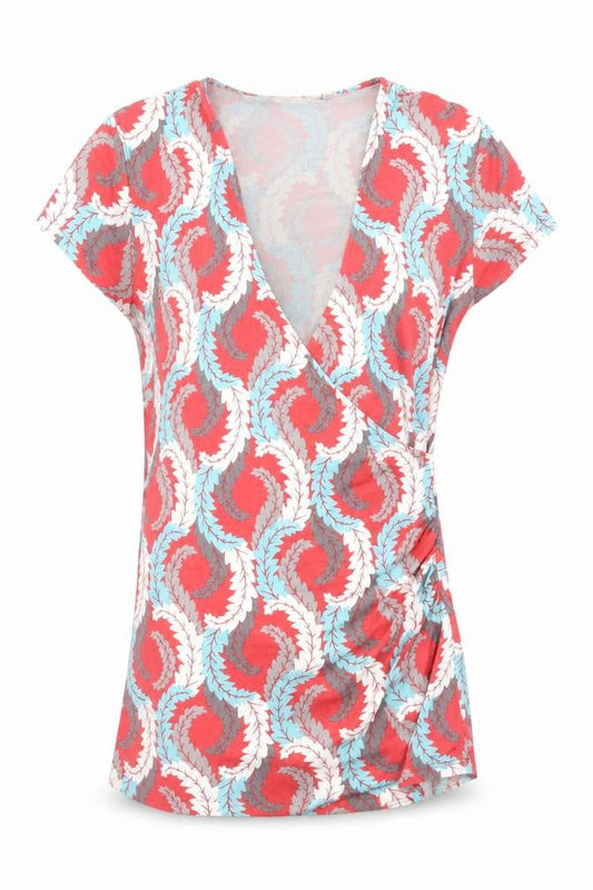 Womens UK Size 10 Boden Multicoloured Wrap Blouse