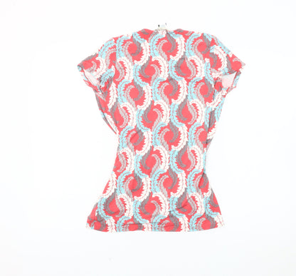 Boden Women's Wrap Blouse Multicoloured Size 10 Viscose