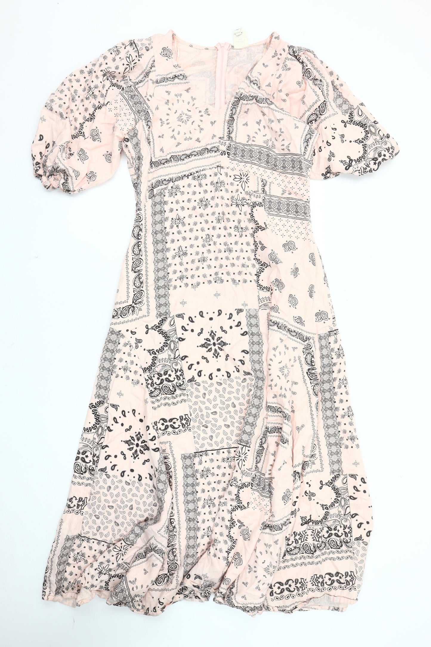 In Other Words Women's Pink Paisley Dress Size 10