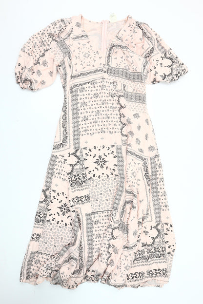 In Other Words Women's Pink Paisley Dress Size 10
