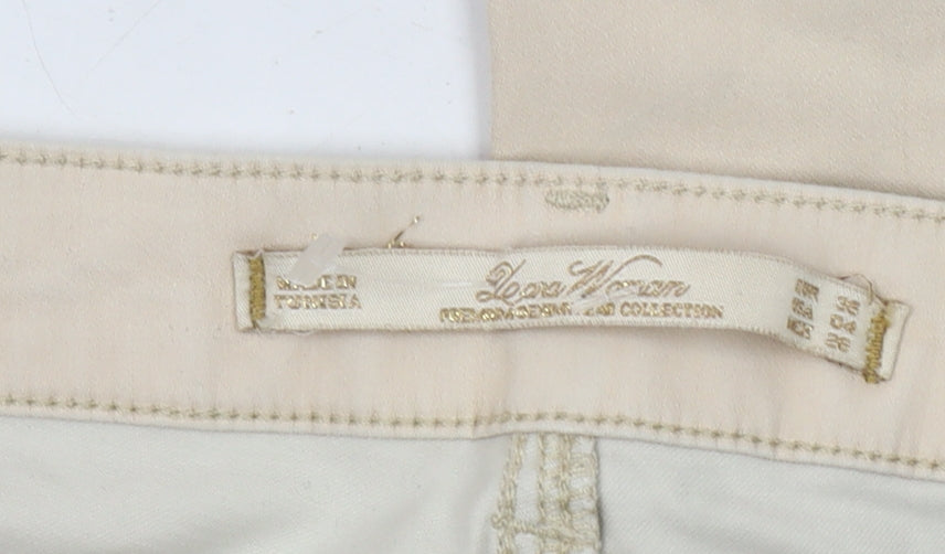 Zara Women Beige Skinny Jeans, Size 32, Excellent Condition