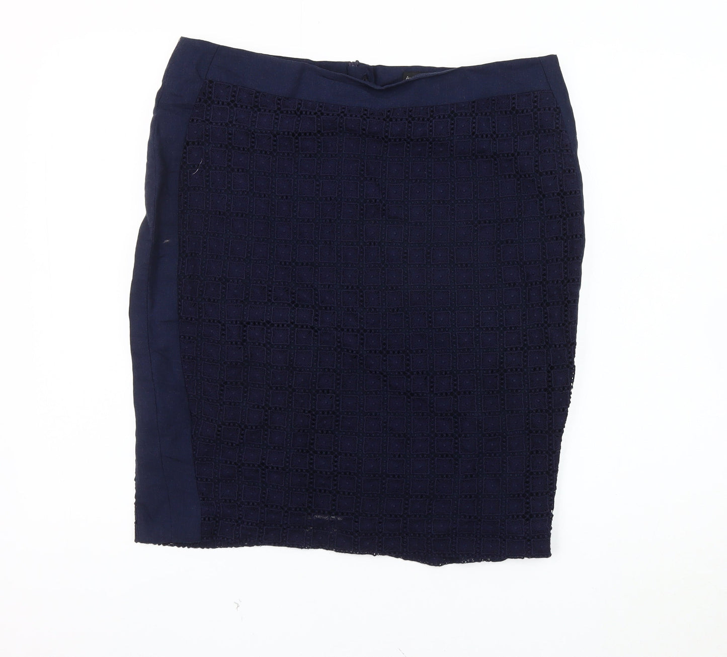 Autograph Women's Blue Knee Length Pencil Skirt Size 14