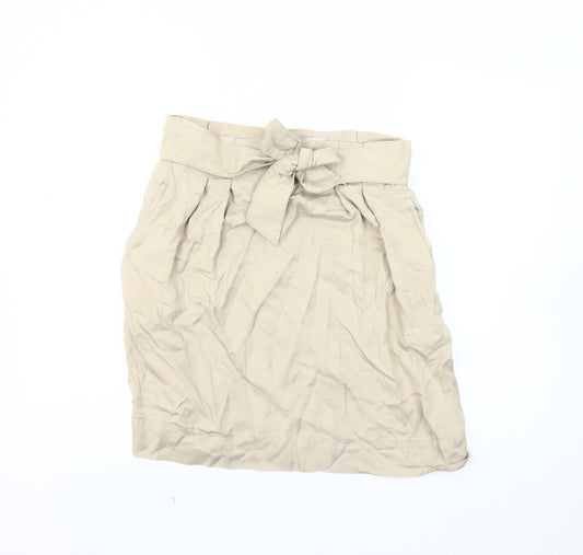 Womens UK Size 12 Zara Straight & Pencil Twill Skirt