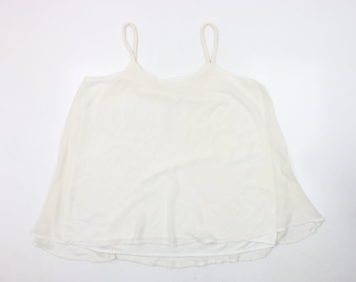 Womens UK Size 22 Joanna Hope White Camisole Tank
