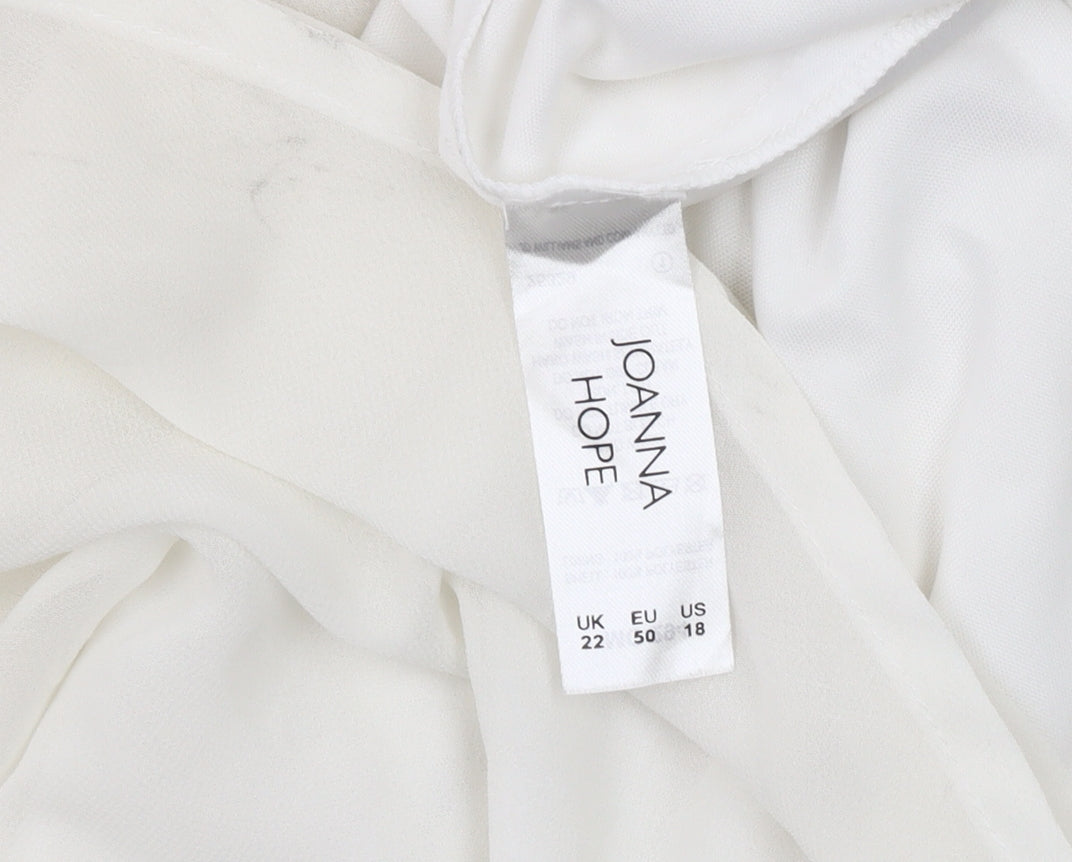 Womens UK Size 22 Joanna Hope White Camisole Tank