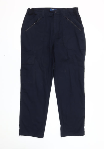 Mens UK Size 32 Cotton Traders  Cargo Blue Trousers