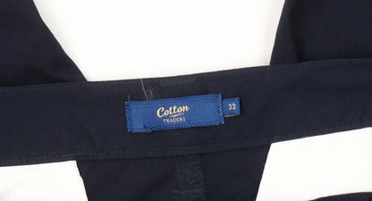 Mens UK Size 32 Cotton Traders  Cargo Blue Trousers