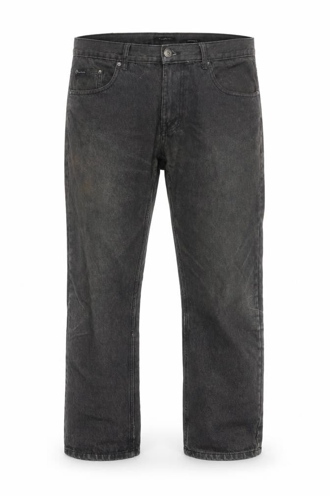 Mens UK Size 38S Pierre Cardin Regular Fit Straight Black Jeans