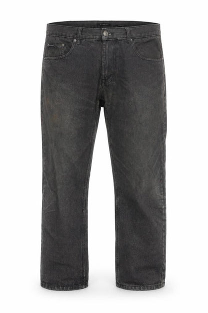 Mens UK Size 38S Pierre Cardin Regular Fit Straight Black Jeans