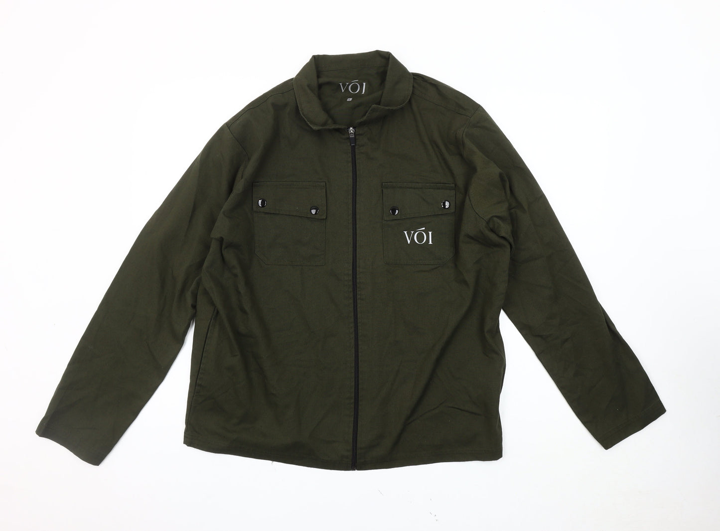 Mens UK Size L Voi Green Basic Jacket