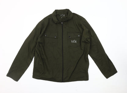Mens UK Size L Voi Green Basic Jacket