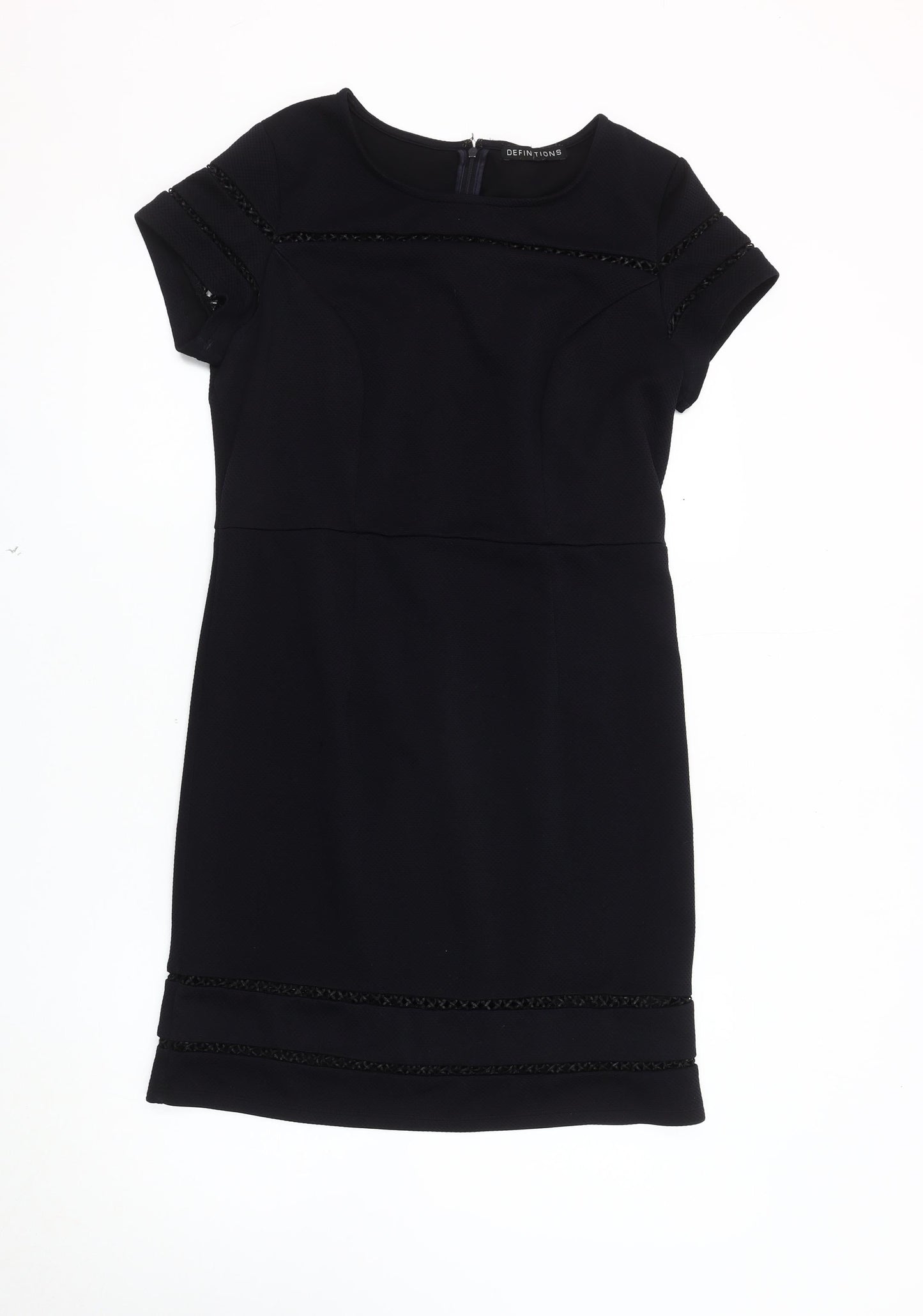 Definitions Women’s Black Dress Size 14 Short Sleeve
