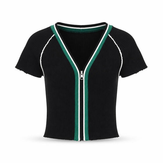 Womens UK Size XS Urban Outfitters Black Basic Blouse
