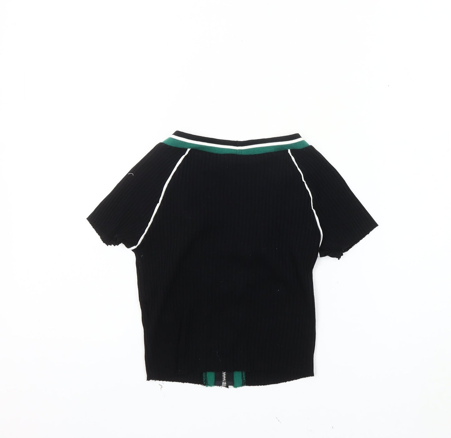Womens UK Size XS Urban Outfitters Black Basic Blouse