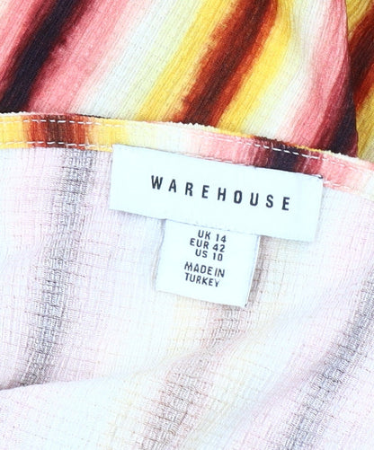 Warehouse Women Multicoloured Striped Maxi Dress