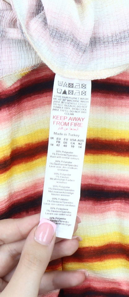 Warehouse Women Multicoloured Striped Maxi Dress