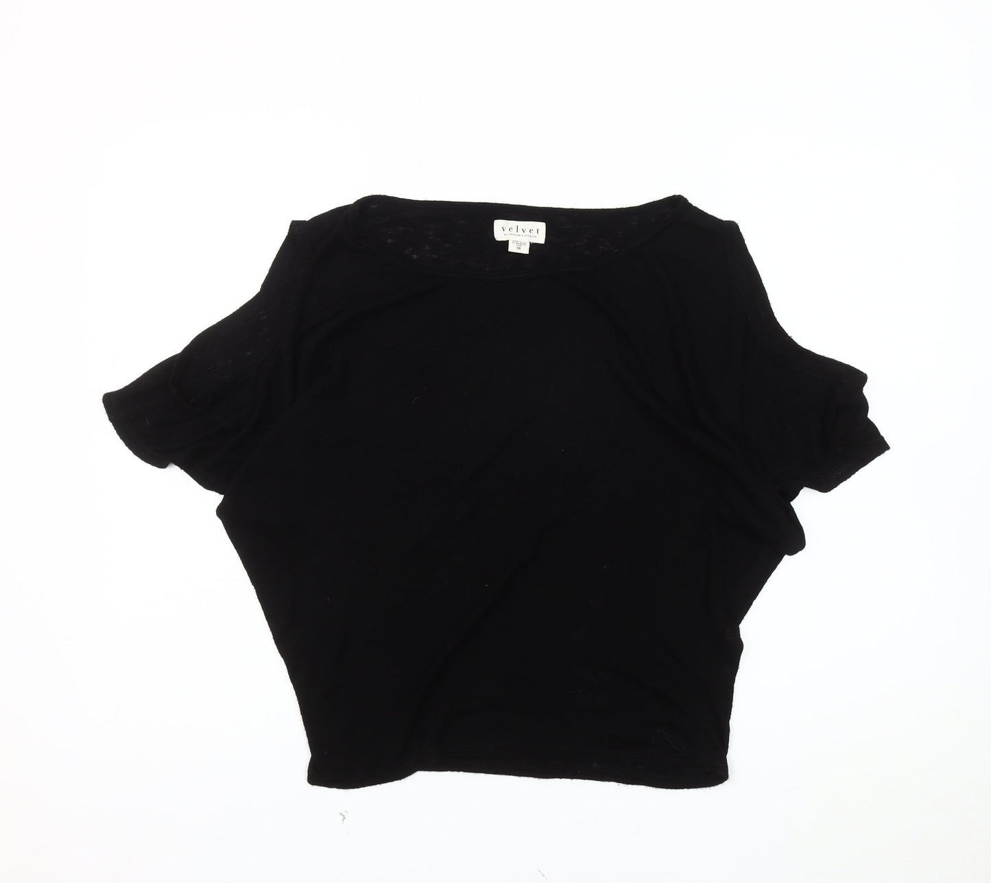 Velvet by Graham & Spencer Women's Black XS Off-the-Shoulder Top