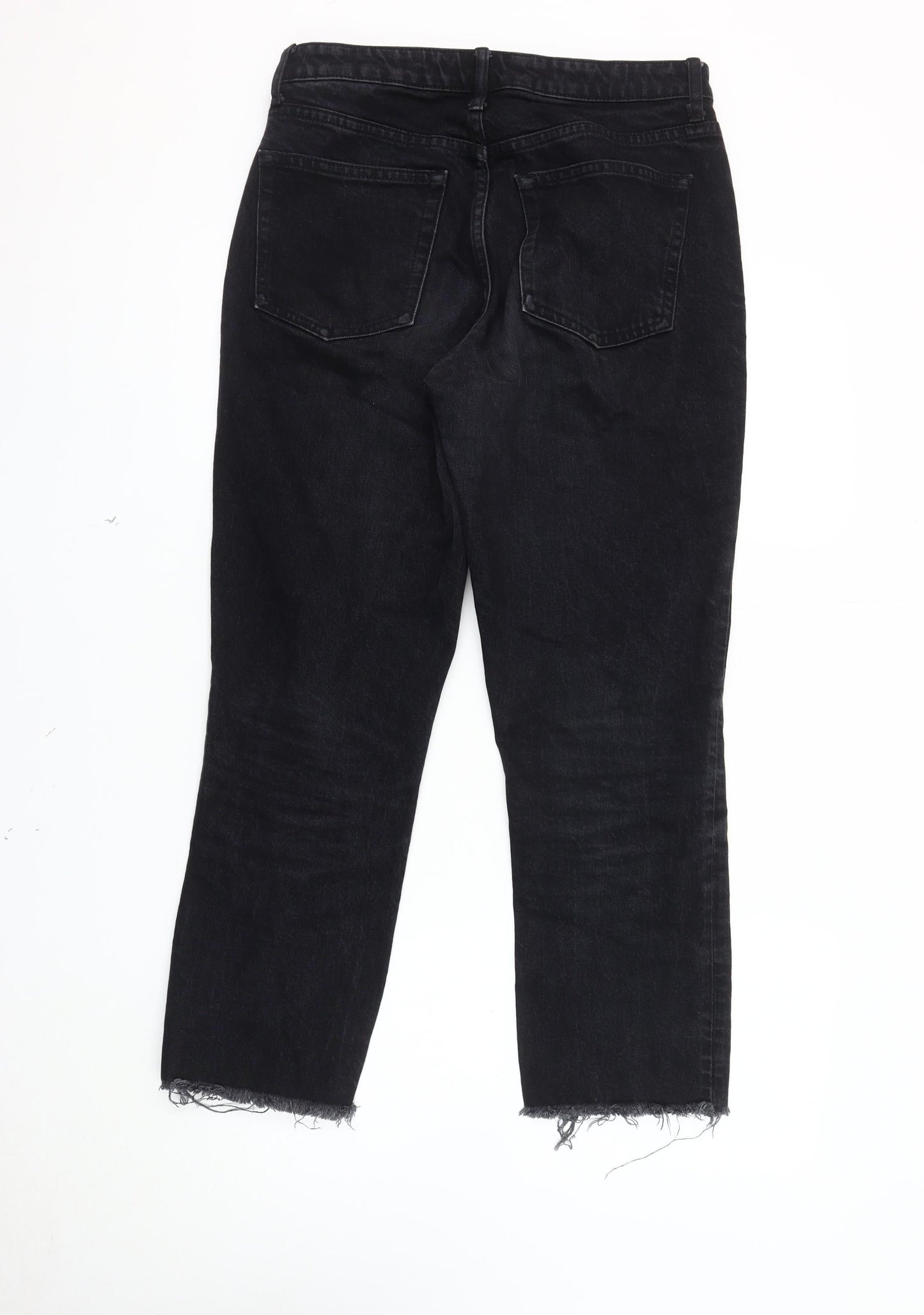 Unisex Adultss UK Size 30 Topshop  Straight Black Jeans