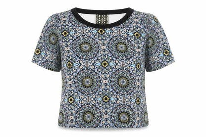 Womens UK Size 12 Warehouse Multicoloured Ringer Blouse