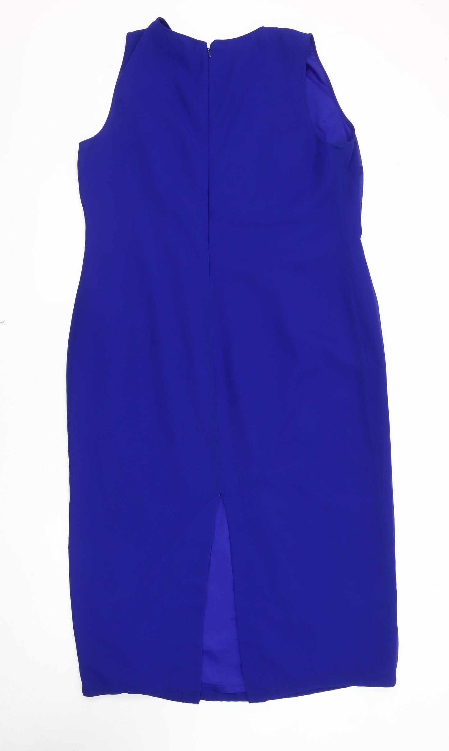 Kaleidoscope Women's Blue Sheath Dress, Size 18, Party-Ready