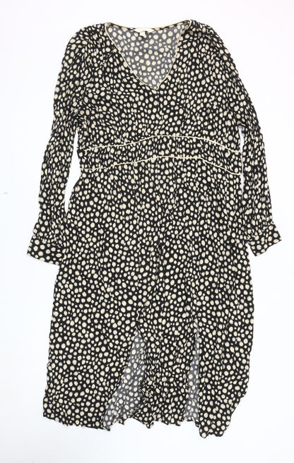H&M Women's Black Polka Dot Maternity Dress XL