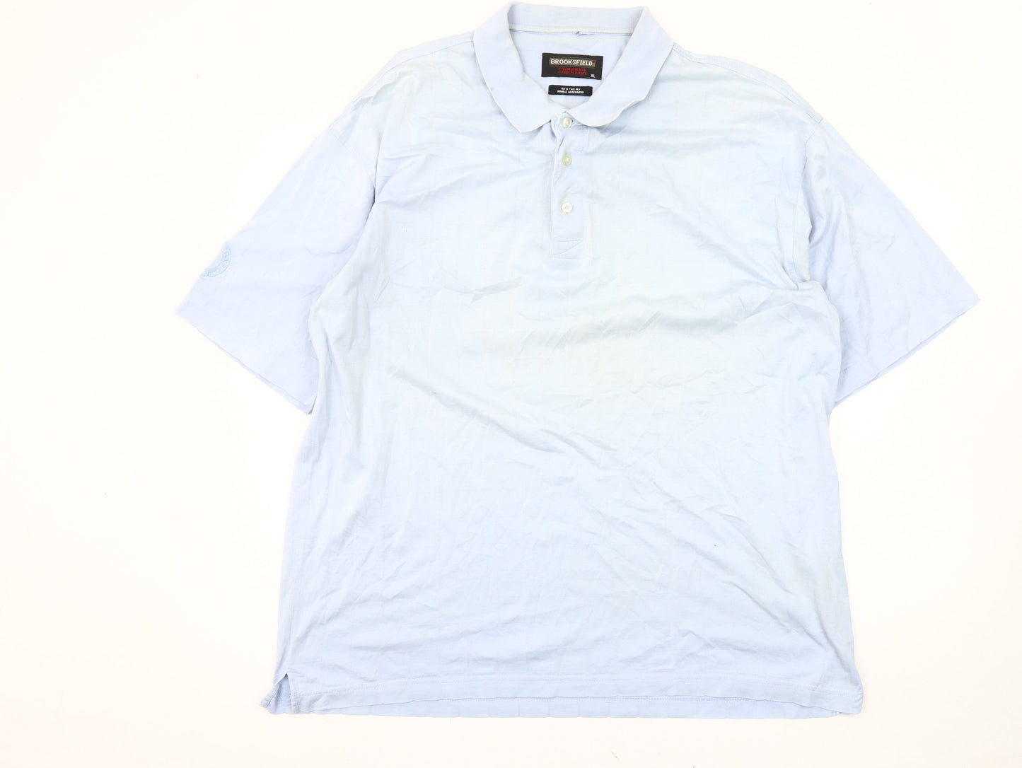 Brooksfield Men's Blue XL Polo Shirt