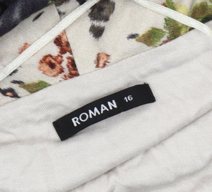 Roman Women's Multicoloured Floral Blazer Size 16
