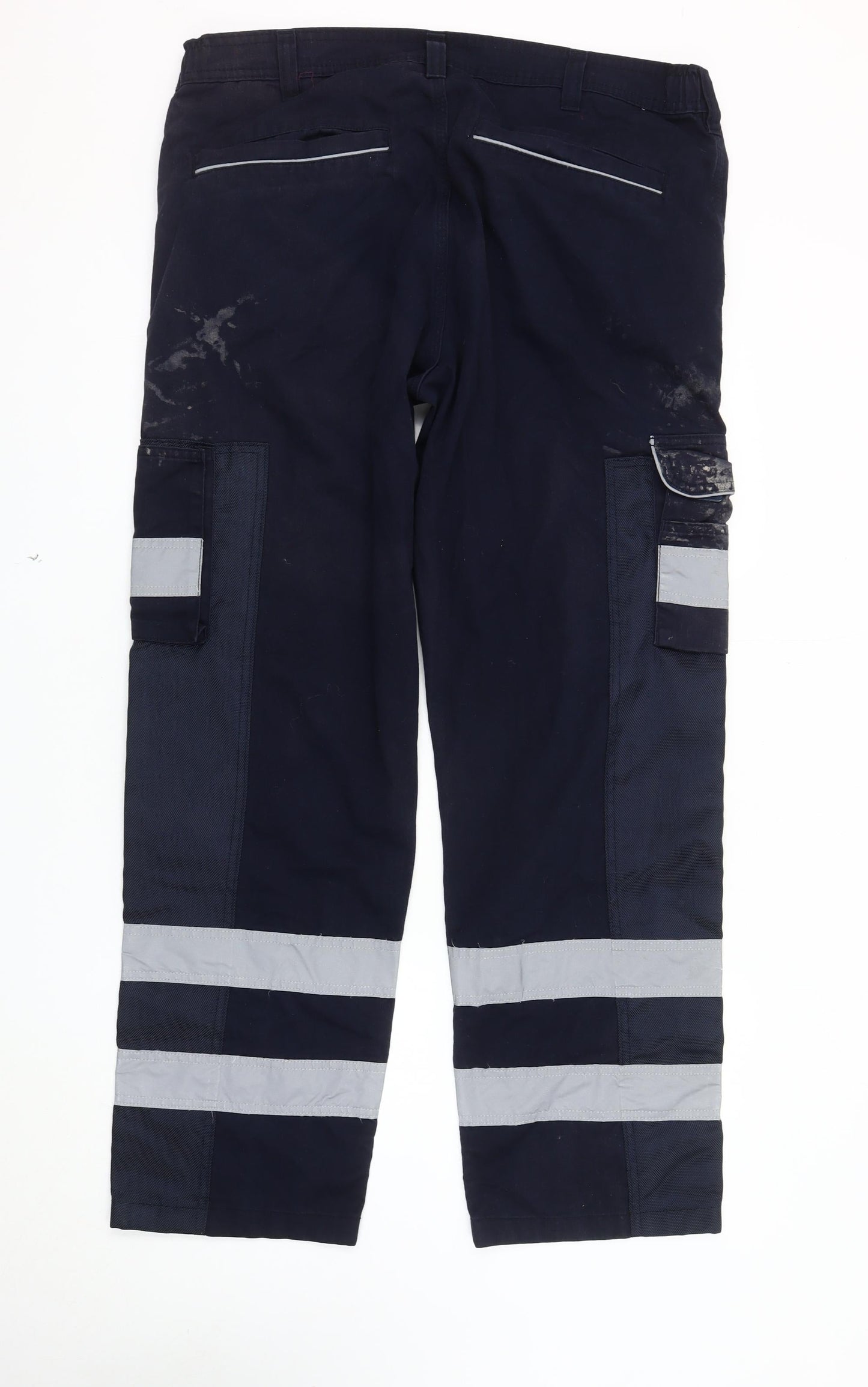 Rokwear Men's Blue Cargo Work Trousers Size 38R