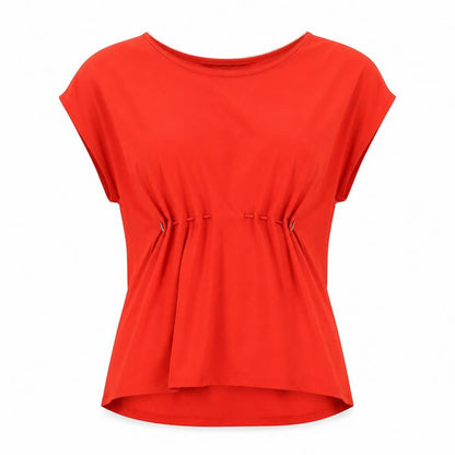 Womens UK Size XS French Connection Red Basic T-Shirt