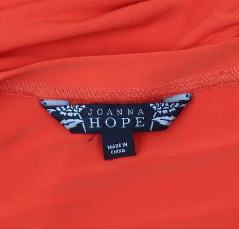Womens UK Size 18 Joanna Hope Orange Basic T-Shirt