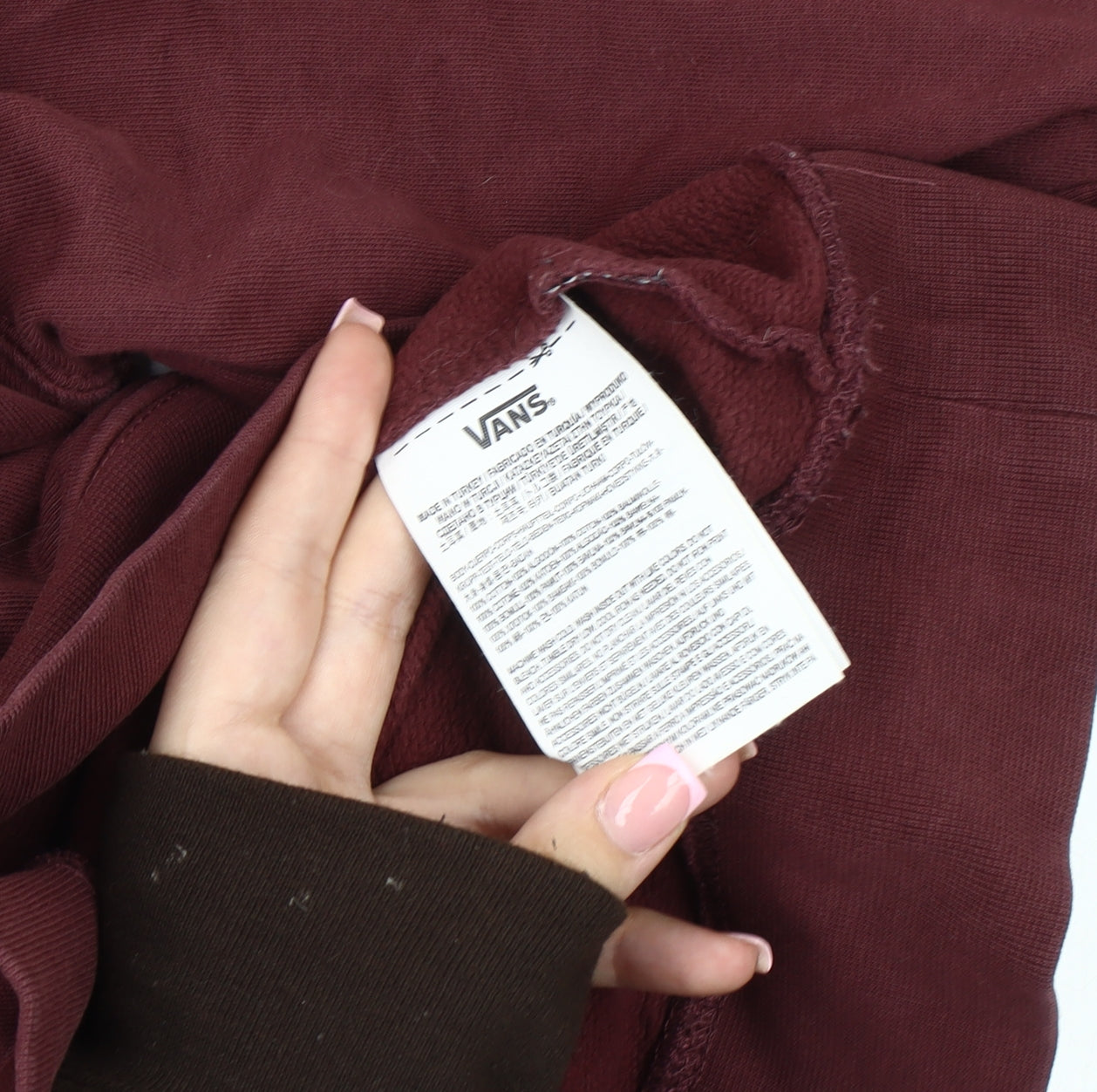 Vans Men's Red Logo Hoodie S Pullover Fleece