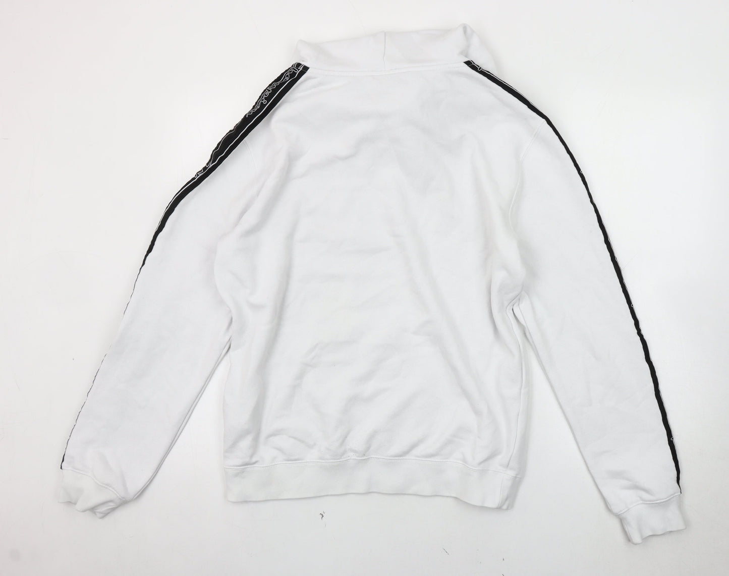 Mens UK Size M Champion White Pullover Hoodie