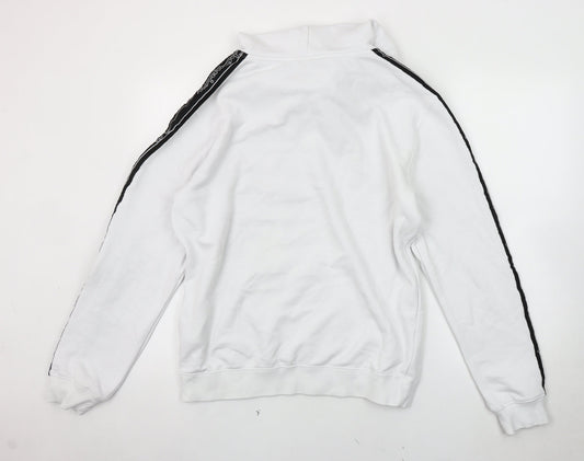 Mens UK Size M Champion White Pullover Hoodie