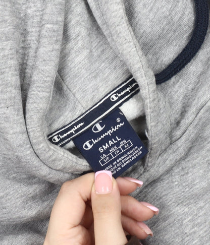 Mens UK Size S Champion Grey Pullover Hoodie