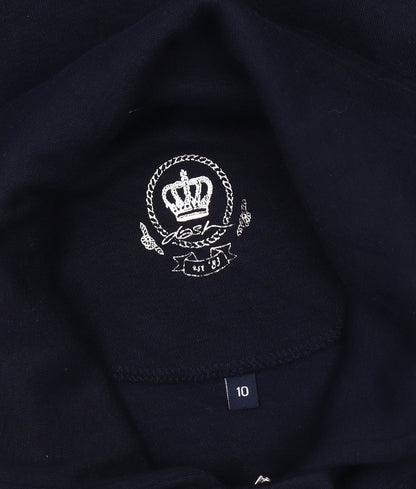 Women's Black Cotton Jacket, Size 10, Casual Style
