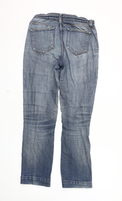 NXD Women's Distressed Blue Straight Jeans Size 8