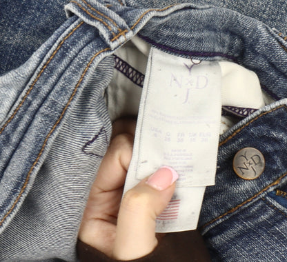 NXD Women's Distressed Blue Straight Jeans Size 8