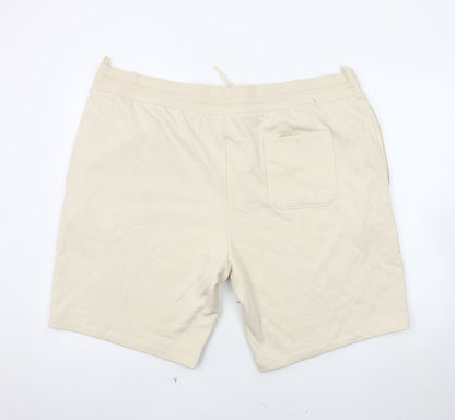Marks and Spencer Men Beige Athletic Shorts 3XL
