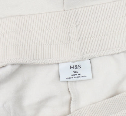 Marks and Spencer Men Beige Athletic Shorts 3XL