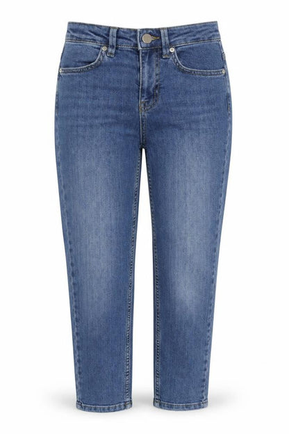Womens UK Size 8 Oasis Regular Fit Straight Blue Jeans