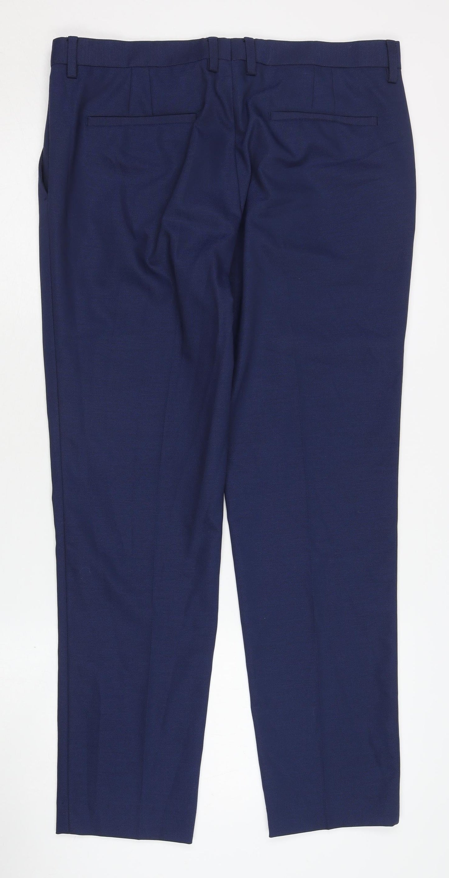 Zara Man Blue Dress Pants for Men, Size M, Classic Style