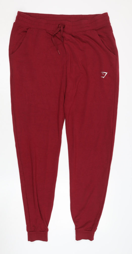 Gymshark Unisex Red Jogger Trousers XL
