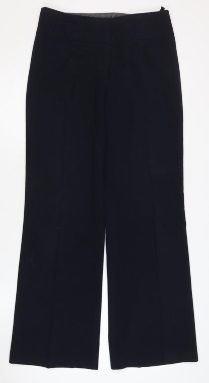Womens UK Size 8 Marks and Spencer Regular Fit Formal Black Trousers