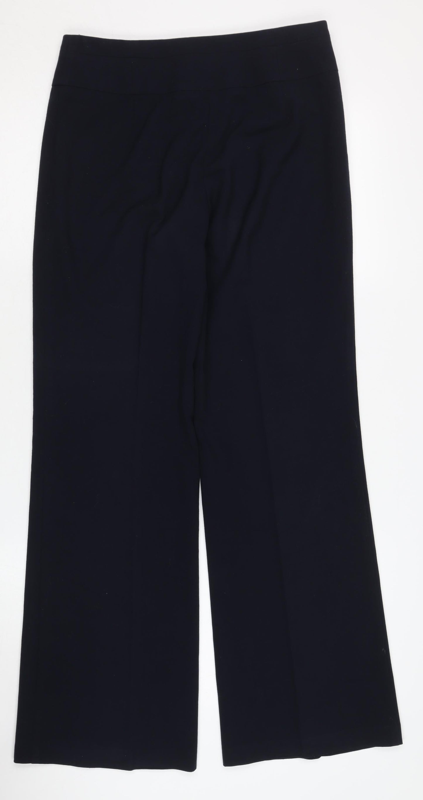Womens UK Size 8 Marks and Spencer Regular Fit Formal Black Trousers