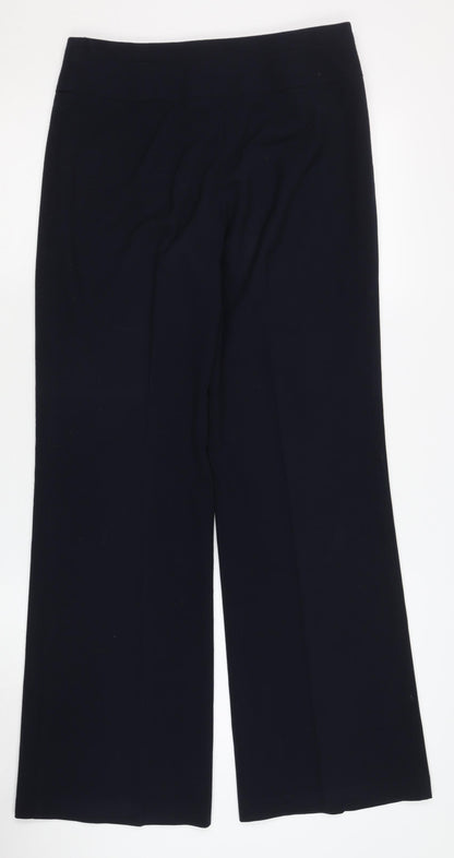Womens UK Size 8 Marks and Spencer Regular Fit Formal Black Trousers