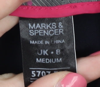 Womens UK Size 8 Marks and Spencer Regular Fit Formal Black Trousers