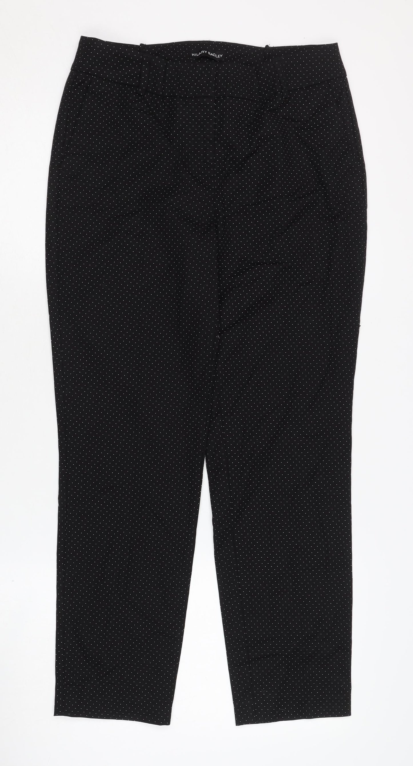 Womens UK Size 8 Hilary Radley  Cropped Black Trousers
