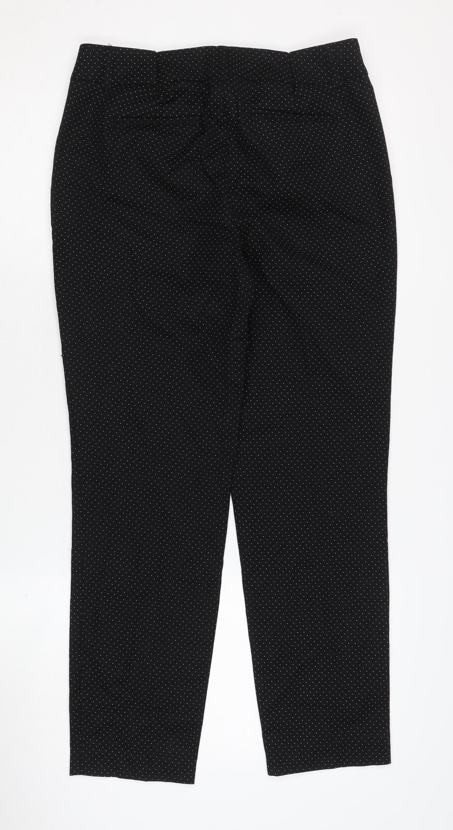 Womens UK Size 8 Hilary Radley  Cropped Black Trousers